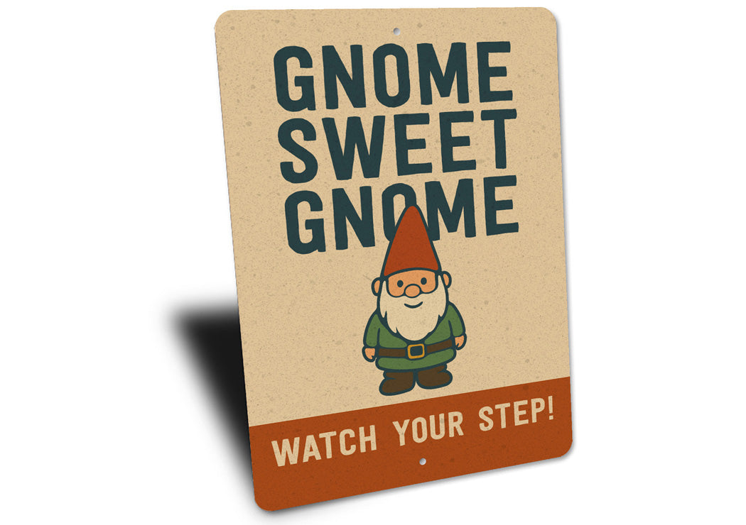 Gnome Sweet Gnome Garden Sign
