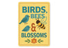 Birds Bees And Blossoms Garden Sign
