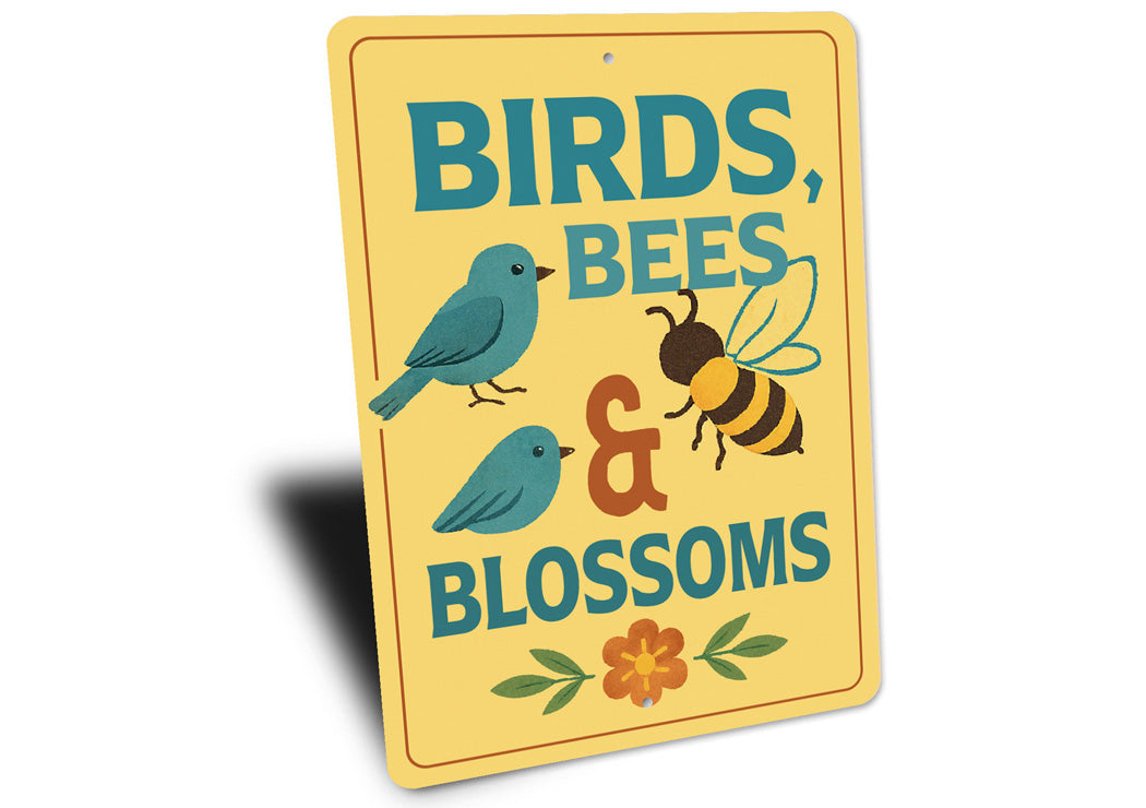 Birds Bees And Blossoms Garden Sign