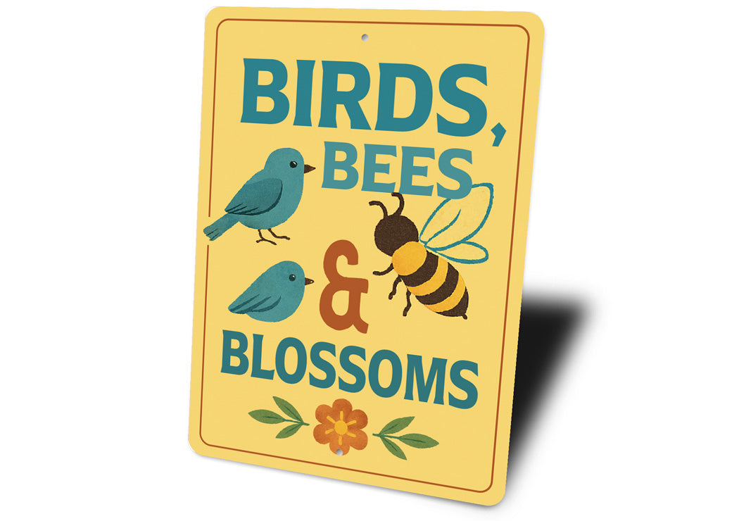 Birds Bees And Blossoms Garden Sign
