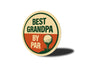 Best Grandpa By Par Golf Pun Sign