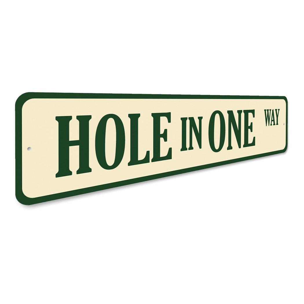 Hole In One Way Golf Street Sign