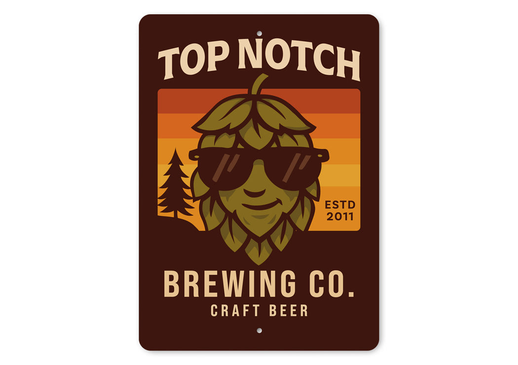Top Notch Brewing Company Craft Beer Sign