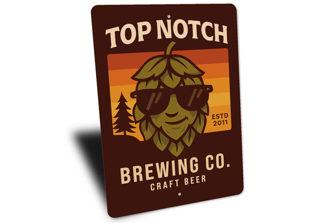 Top Notch Brewing Company Craft Beer Sign