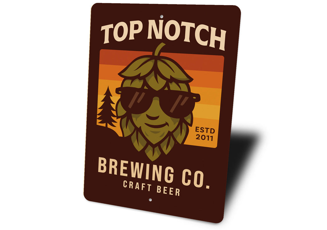 Top Notch Brewing Company Craft Beer Sign