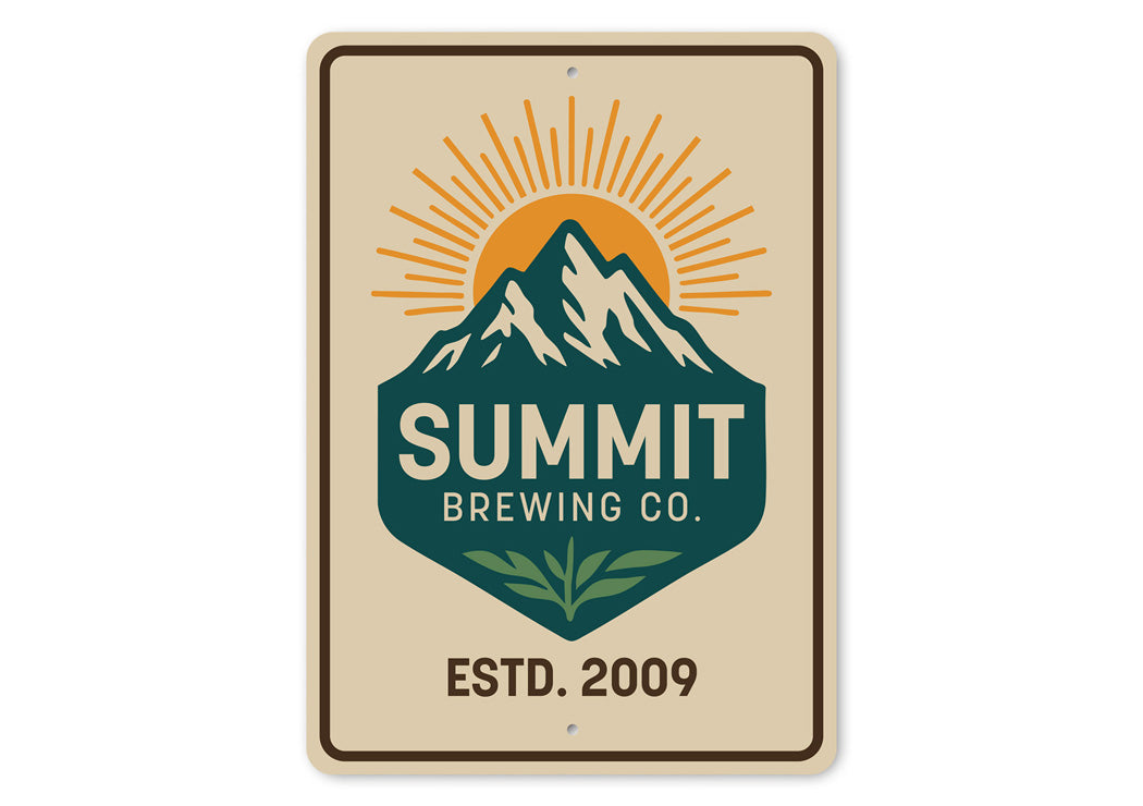 Summit Brewing Company Established Sign