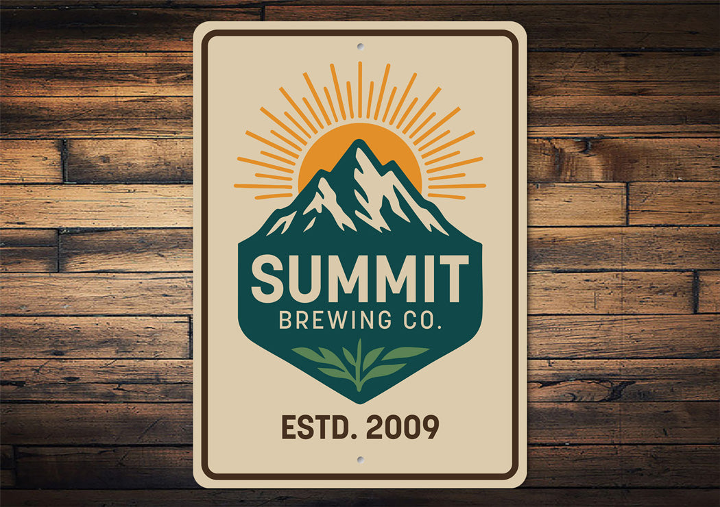 Summit Brewing Company Established Sign