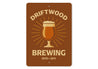 Driftwood Brewing Established Year Sign