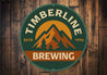 Timberline Brewing Established Round Sign