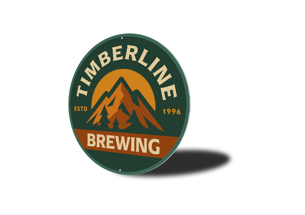 Timberline Brewing Established Round Sign