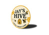Personalized Hive Local Sweet Pure Honeybee Sign