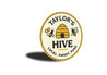 Personalized Hive Local Sweet Pure Honeybee Round Sign