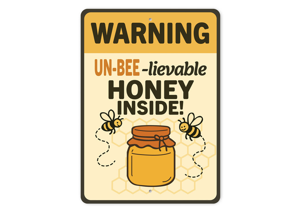 Un-Bee-Lievable Honey Inside Honeybee Sign