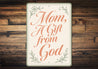 Mom, A Gift From God Decor Sign