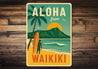 Aloha From Waikiki Hawaii Surf Sign