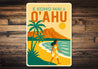 E Komo Mai To O'ahu Hawaii Sign