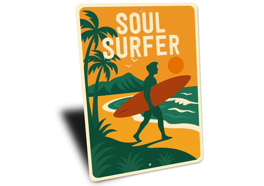 Soul Surfer Beach Surfing Sign