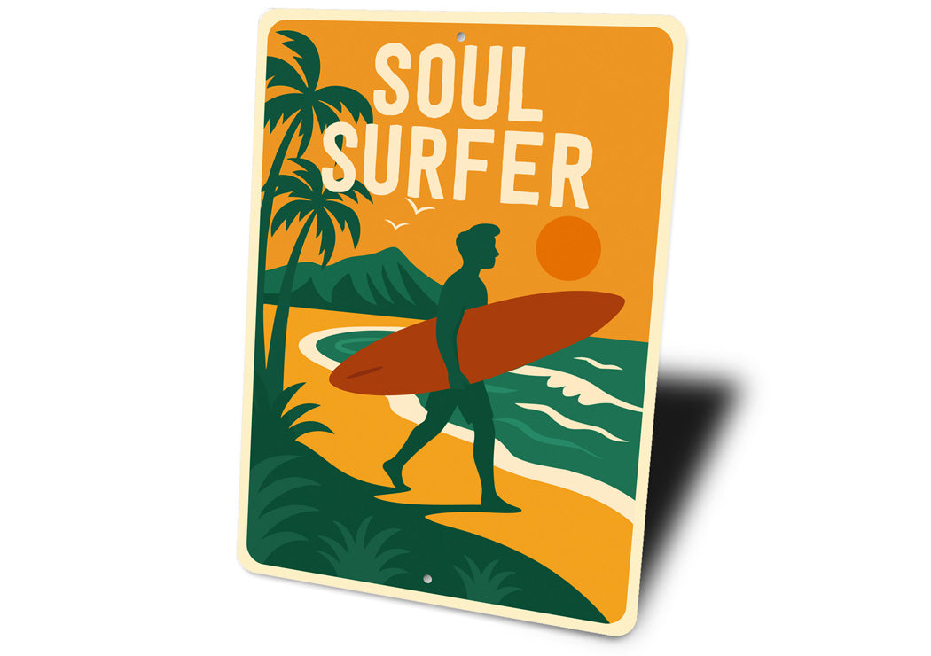 Soul Surfer Beach Surfing Sign