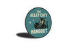 The Alley Cats Hangout Bowling Round Sign