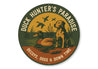 Duck Hunter's Paradise Round Hunting Sign