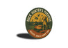 Duck Hunter's Paradise Round Hunting Sign