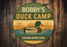 Personalized Duck Camp Established Hunting Sign