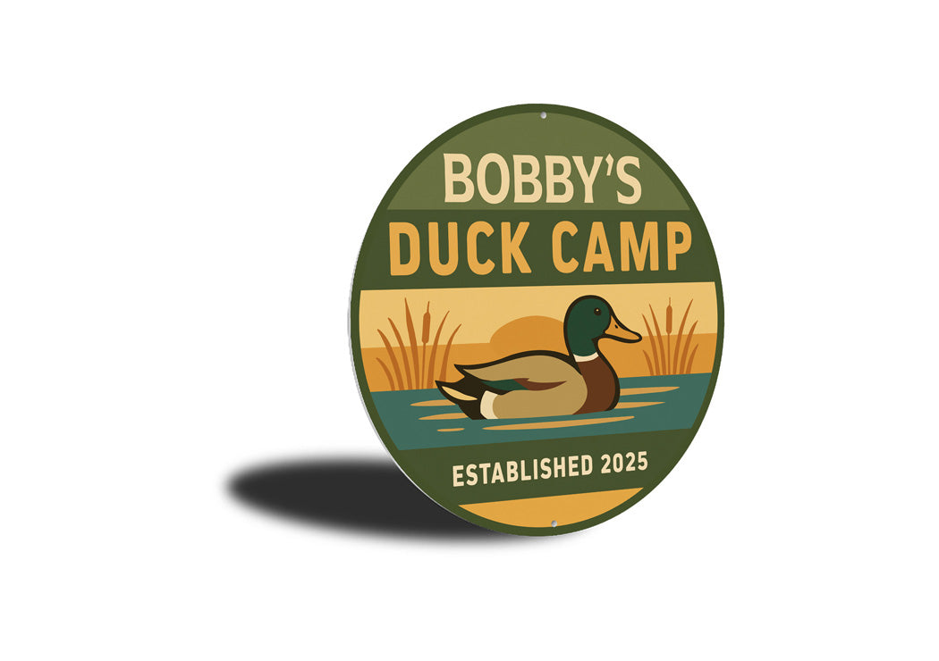 Personalized Duck Camp Established Hunting Sign