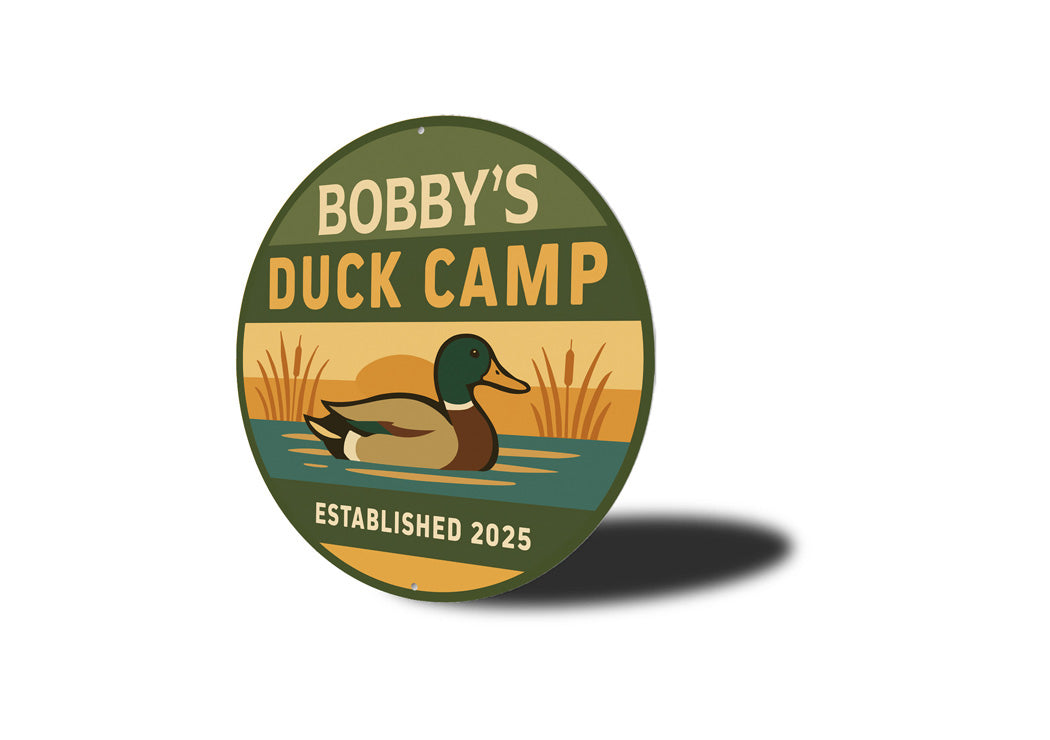 Personalized Duck Camp Established Hunting Sign