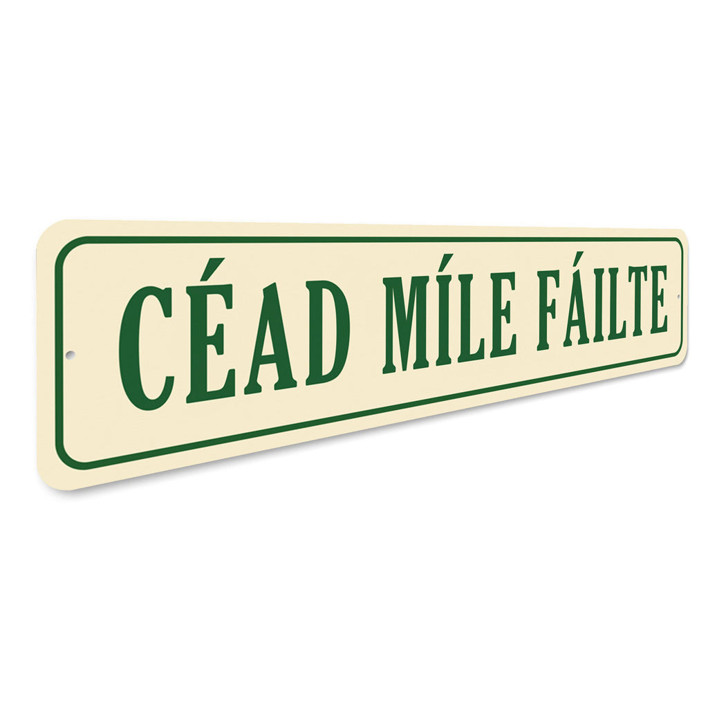 Cead Mile Failte Home Decor Sign