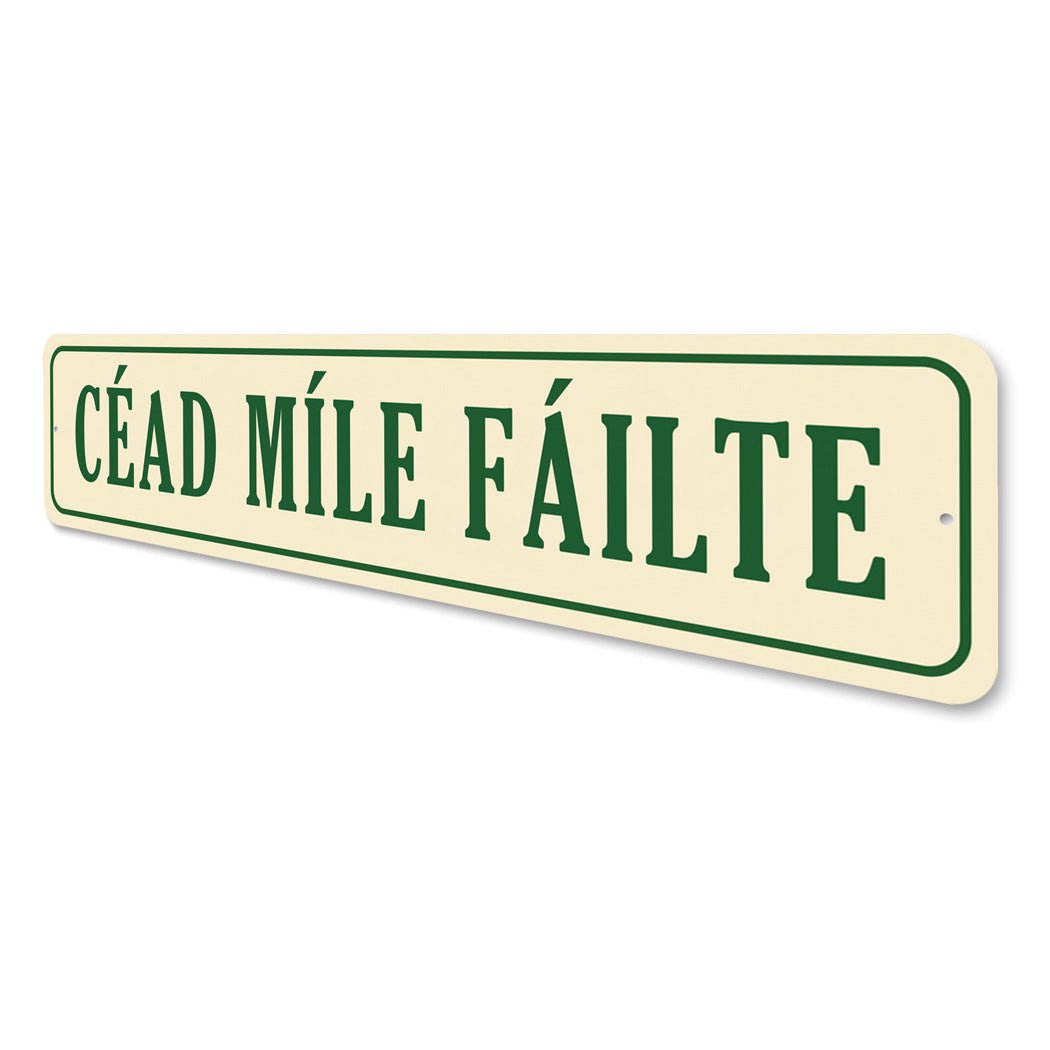Cead Mile Failte Home Decor Sign