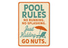 Funny Pool Rules Sign - Just Kidding, Go Nuts