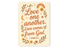 Love One Another Scripture Sign - 1 John 4:7 Aluminum
