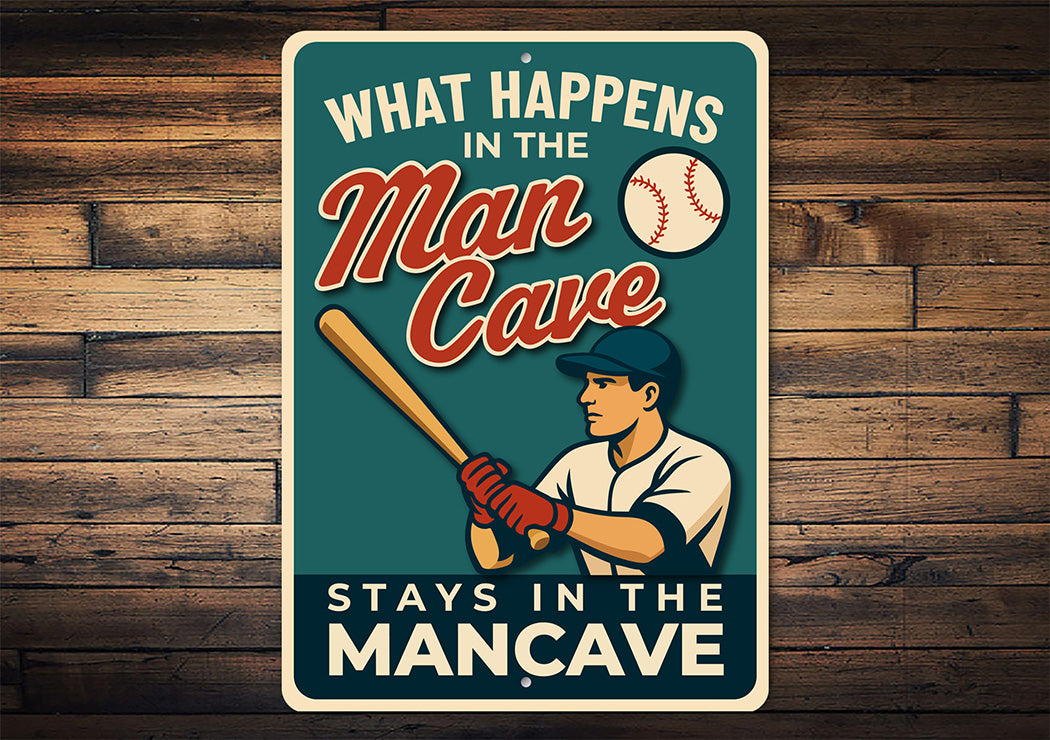The Original Man Cave Sign What Happens Stays Here