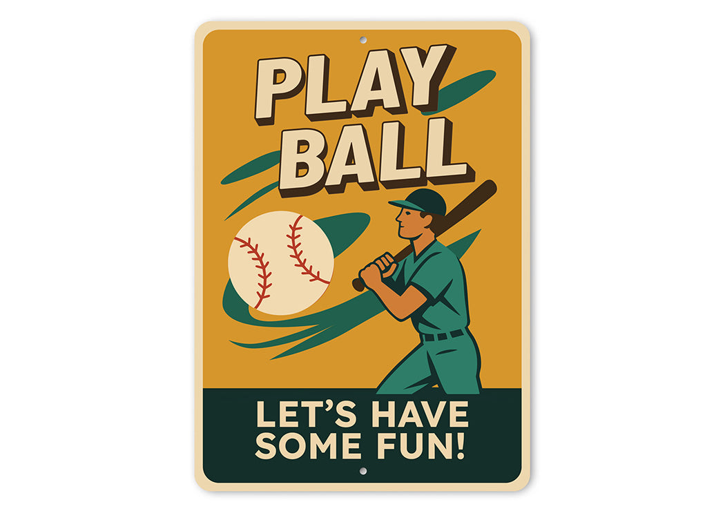 Sports Fan Wall Art Let's Have Some Fun Aluminum