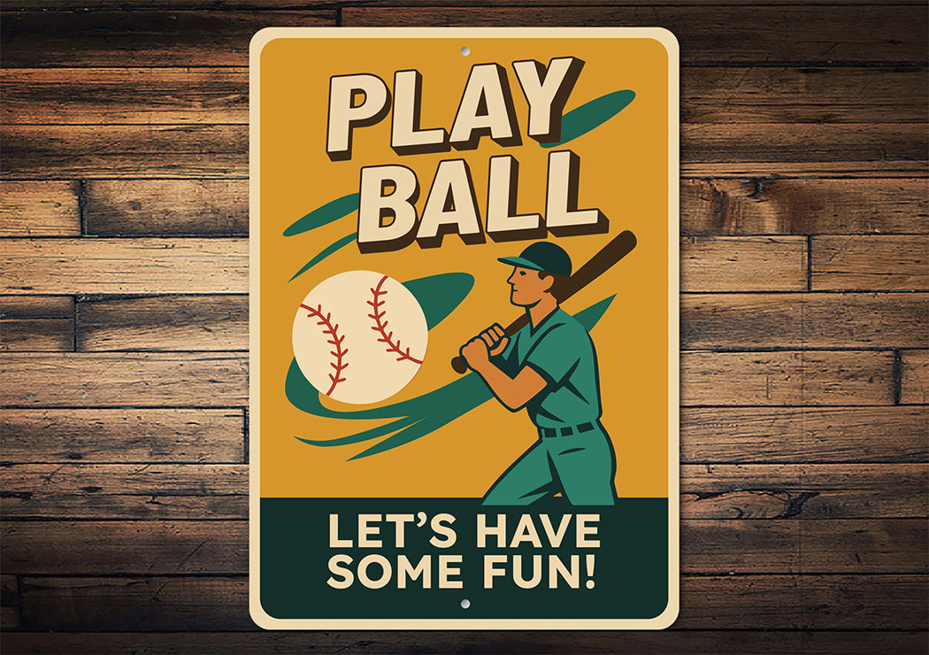 Sports Fan Wall Art Let's Have Some Fun Aluminum