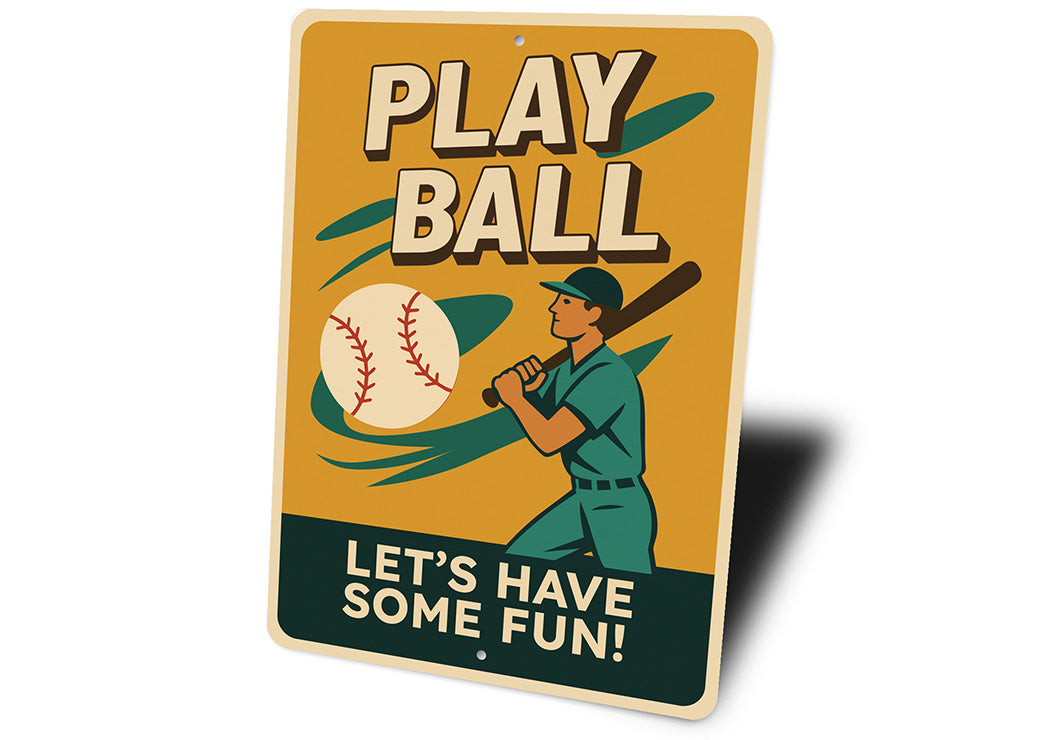 Sports Fan Wall Art Let's Have Some Fun Aluminum