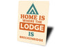 Rustic Home is Where the Lodge Is Breckenridge Decor Sign