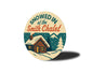 Vintage Snowed In Chalet Personalized Aluminum Sign