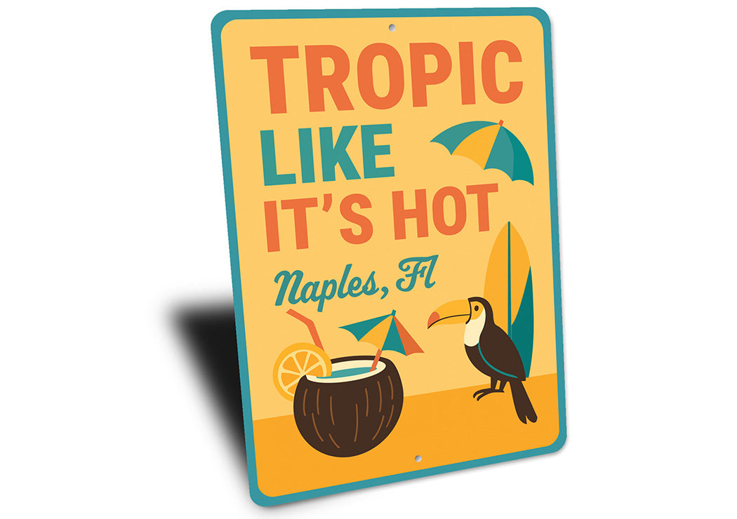 Retro Tropical Metal Wall Art Tropic Like It's Hot Decor