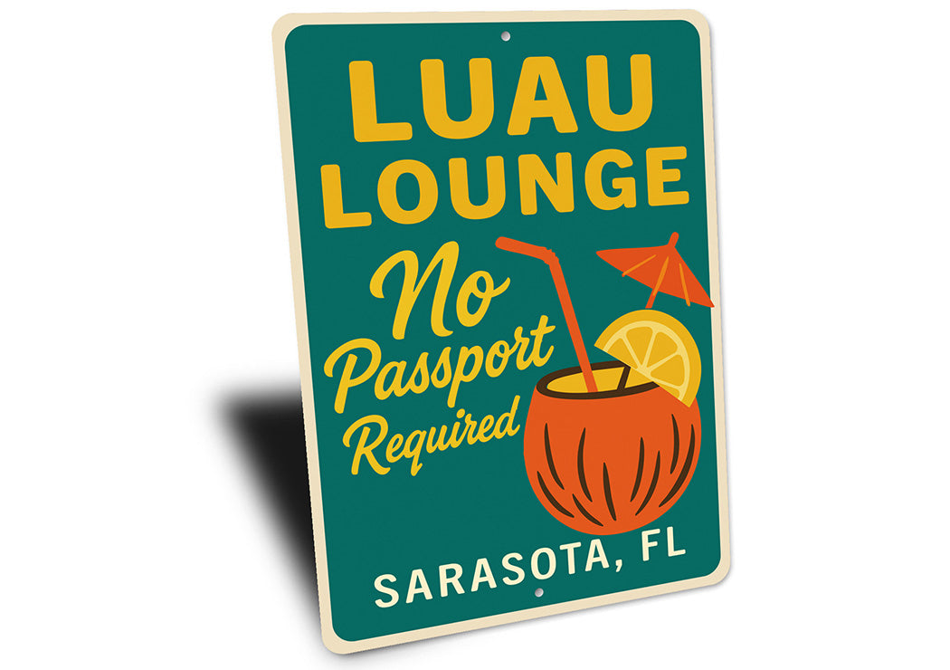 Retro Tiki Bar Sign Luau Lounge Florida Decor