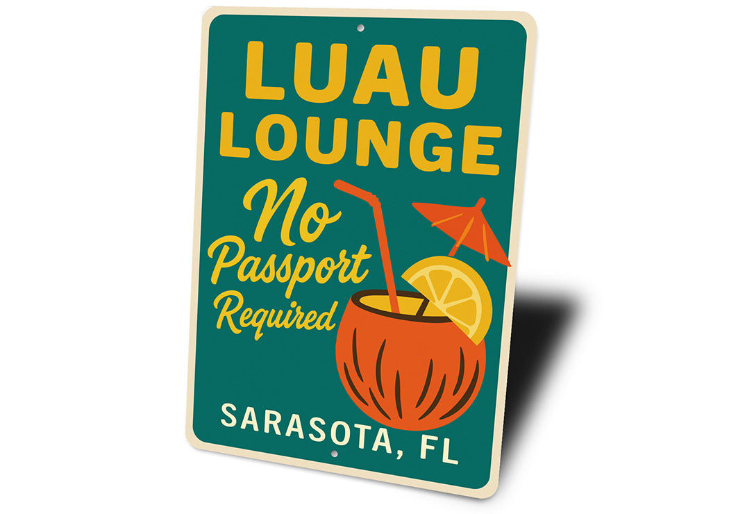 Retro Tiki Bar Sign Luau Lounge Florida Decor