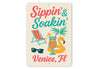 Retro Beach Bar Sign Sippin Soakin Florida Decor