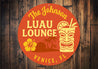 Retro Tiki Bar Sign Custom Luau Lounge Decor