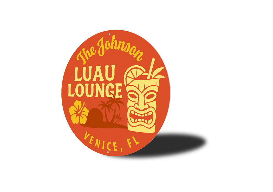 Retro Tiki Bar Sign Custom Luau Lounge Decor