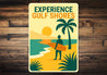 Retro Coastal Metal Sign Experience Gulf Shores Decor