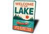 Lake House Metal Sign Life is Better at the Water's Edge