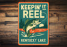 Rustic Lake Metal Sign Keepin' It Reed Kentucky Lake Decor