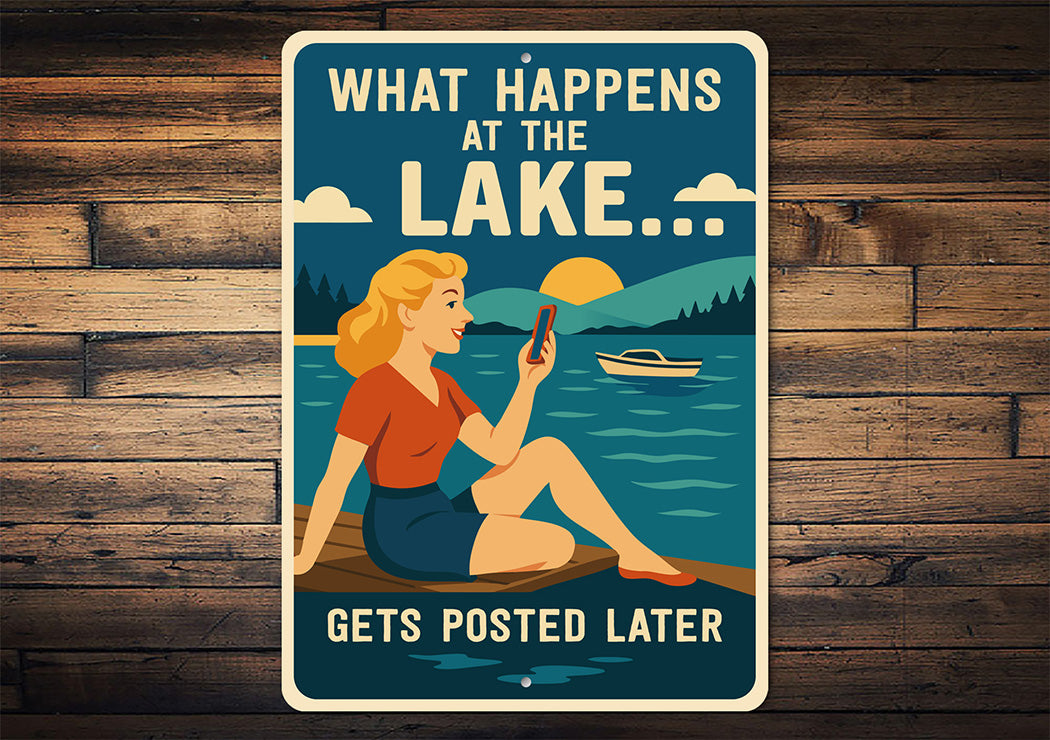 What Happens at the Lake Aluminum Sign Gets Posted Later