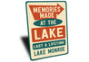 Memories Made at the Lake Metal Sign Lake Monroe Decor