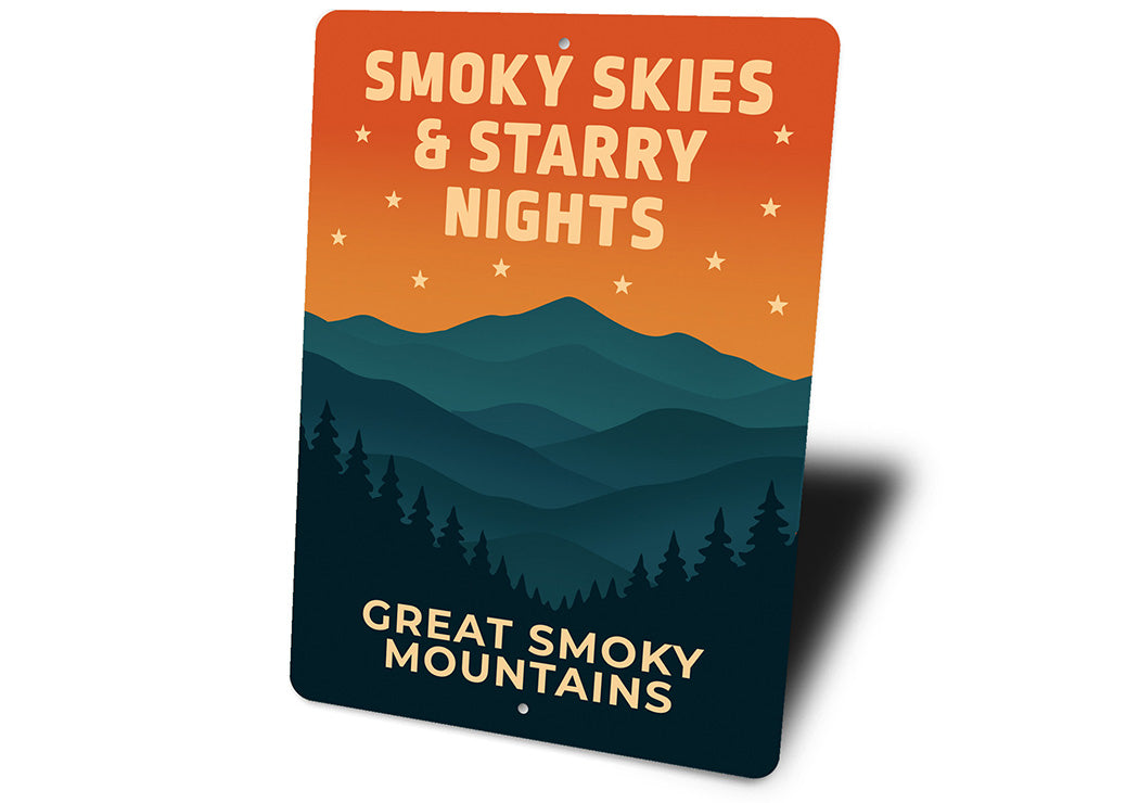 Smoky Skies & Starry Nights Sign Great Smoky Mountains
